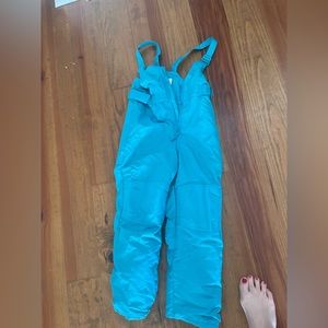 Girls ski bib, size 6.